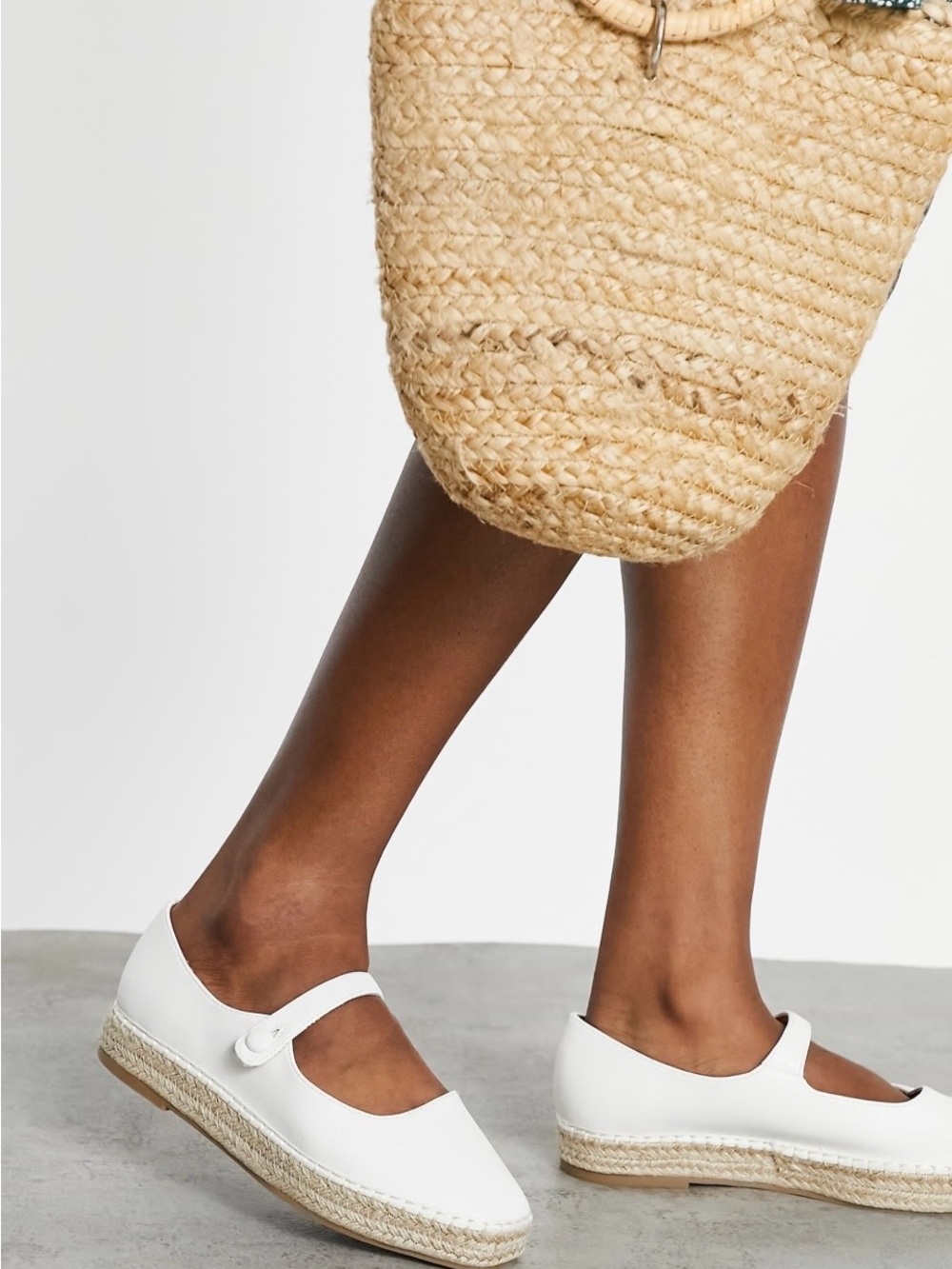 ASOS | “Jane” Mary Jane espadrille faux leather